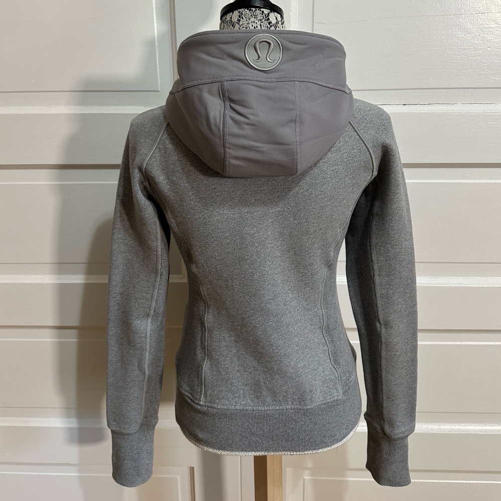 RARE Lululemon Scuba Hoodie II *Reflective 6 Heathered Speckled Grey - Picture 5 of 8